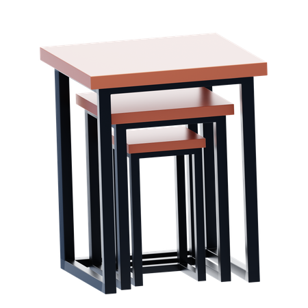 Nested Tables  3D Icon