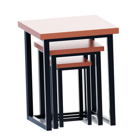 Nested Tables  3D Icon