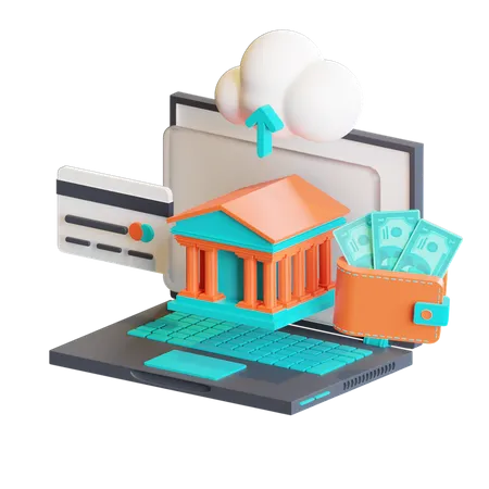 Net banking  3D Icon