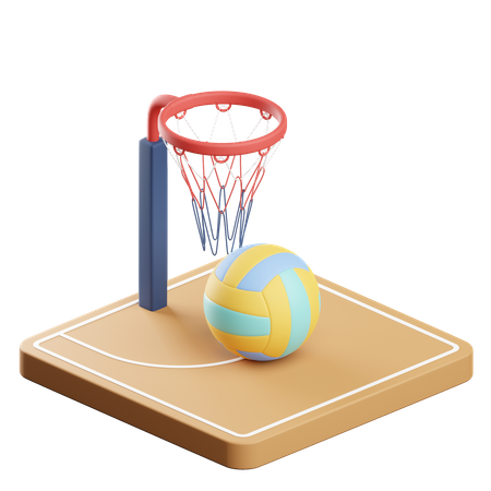 Netball  3D Icon