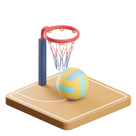 Netball  3D Icon