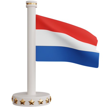 Netherlands National Flag  3D Icon