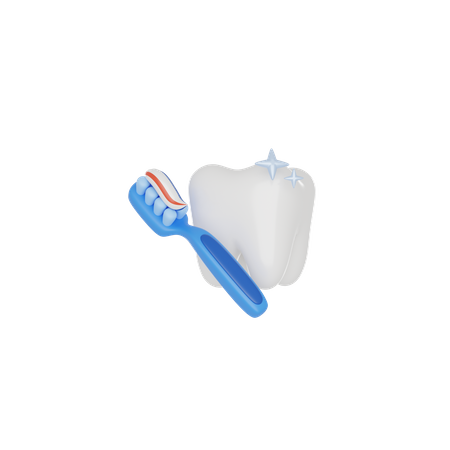 Nettoyage des dents  3D Icon