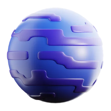 Netuno  3D Icon