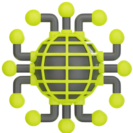 Network  3D Icon