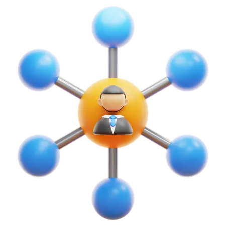 NETWORK  3D Icon