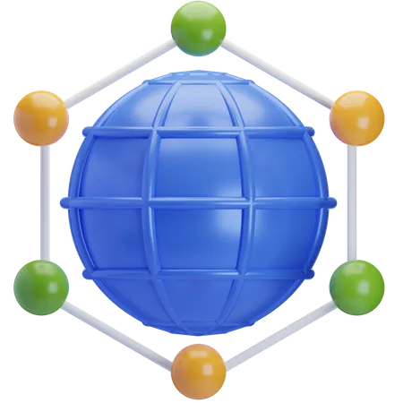 Network 3D Icon