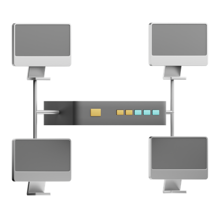 Network Bridge  3D Icon