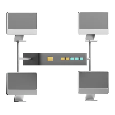 Network Bridge  3D Icon