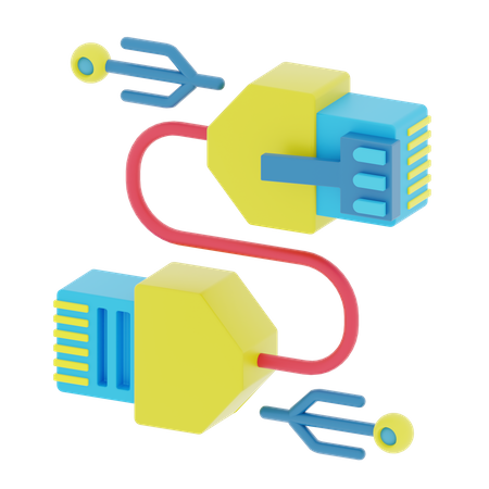 Network Cable  3D Icon