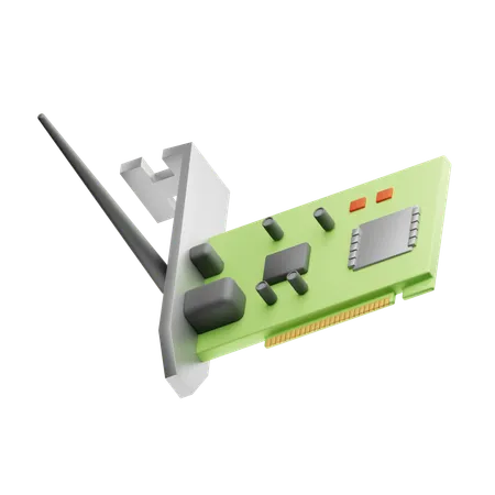 Network Card  3D Icon