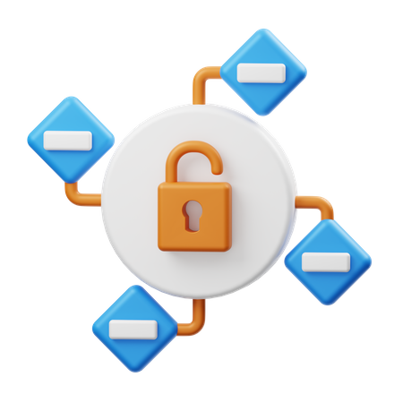 Network Chart  3D Icon