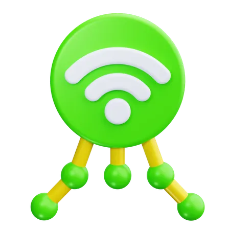 Network Connection  3D Icon