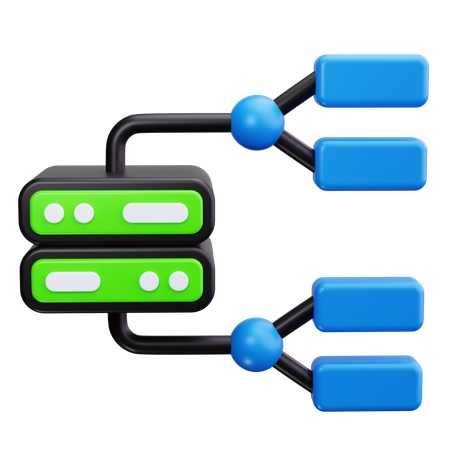 Network diagram  3D Icon