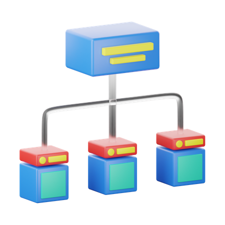 Network Diagram  3D Icon