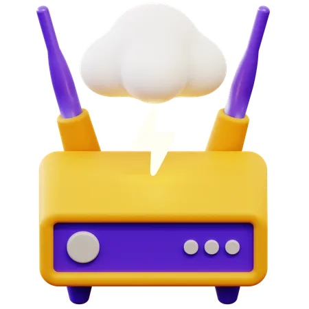 Network disruption  3D Icon