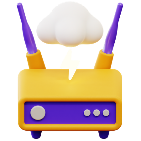 Network disruption  3D Icon