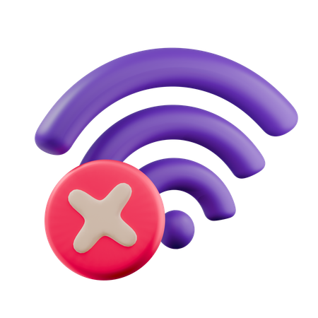 Network Error  3D Icon