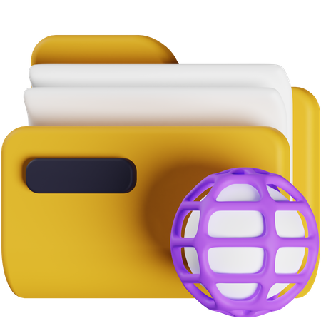 Network Folder  3D Icon