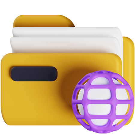 Network Folder 3D Icon