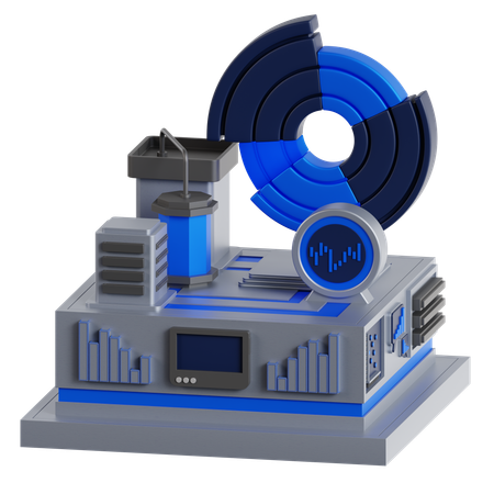 ネットワークグラフ  3D Icon