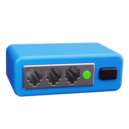 Network Hub  3D Icon