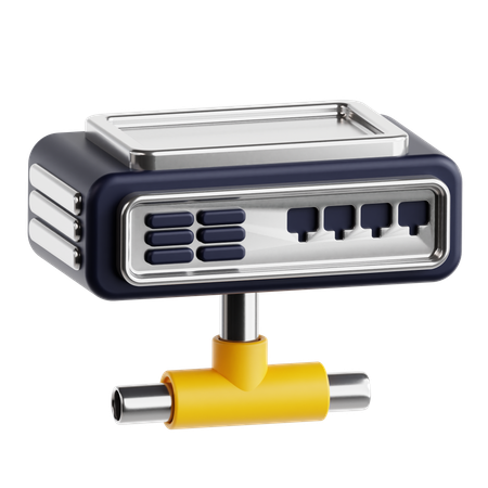 Network Hub  3D Icon