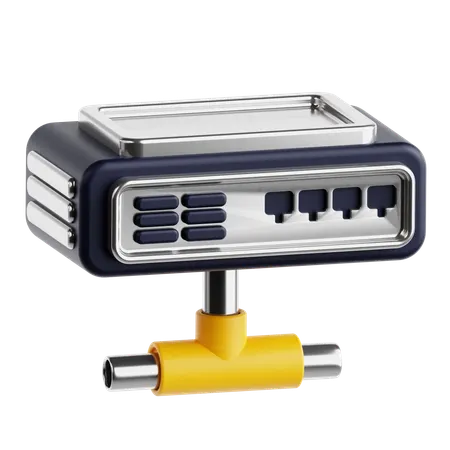 Network Hub  3D Icon