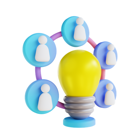 Network Idea  3D Icon