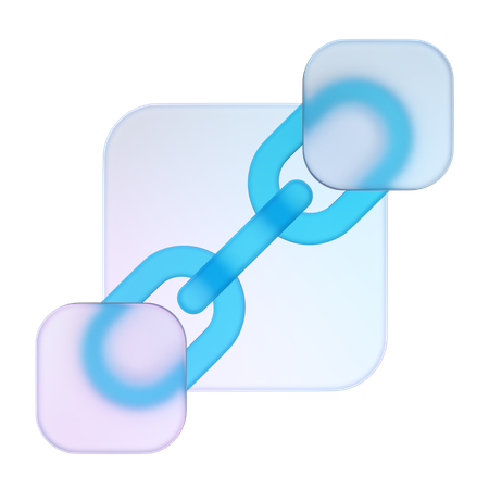 Network Link  3D Icon