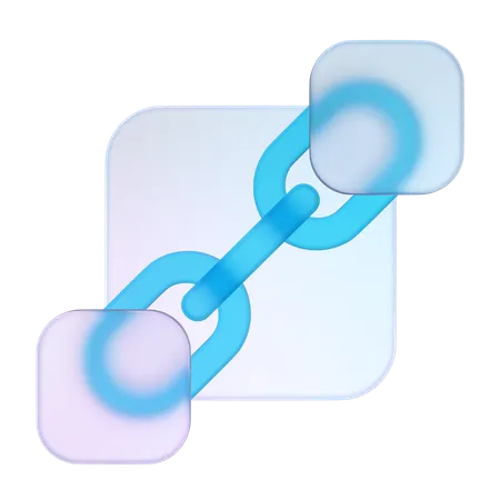 Network Link  3D Icon