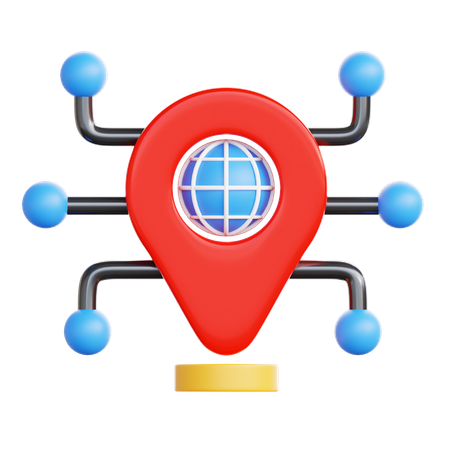 Network Location  3D Icon