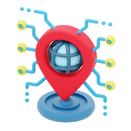 Network Location  3D Icon