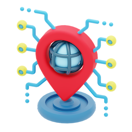 Network Location  3D Icon