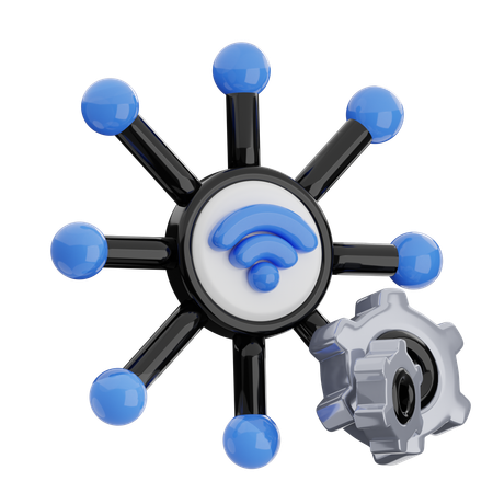 Network Maintenance  3D Icon