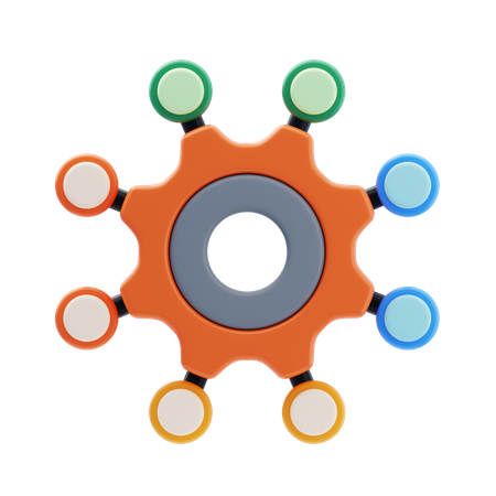 Network Management  3D Icon