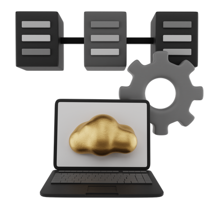 Network Management  3D Illustration