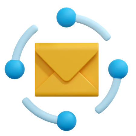 Network Message  3D Icon