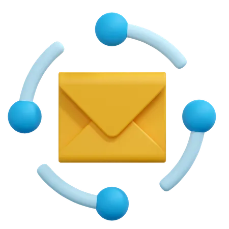 Network Message  3D Icon