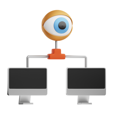 Network Monitoring  3D Icon