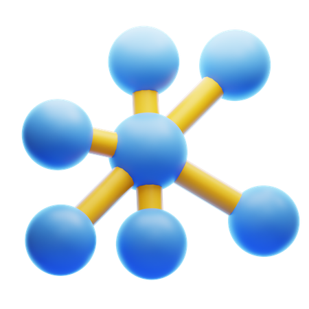 ネットワークノード  3D Icon