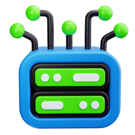 Network node  3D Icon