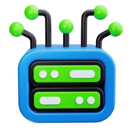 Network node  3D Icon