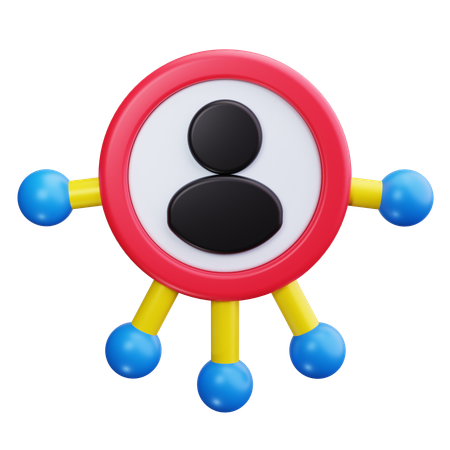 Network Node  3D Icon