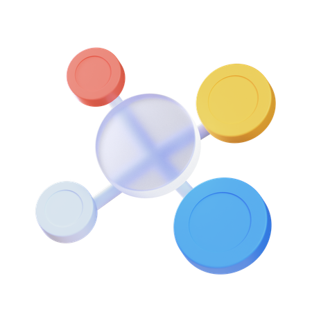 Network Node  3D Icon