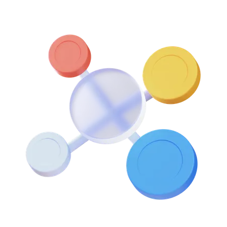 Network Node  3D Icon