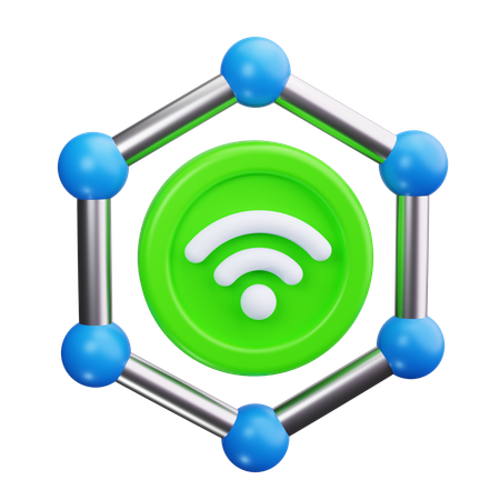 Network Nodes  3D Icon