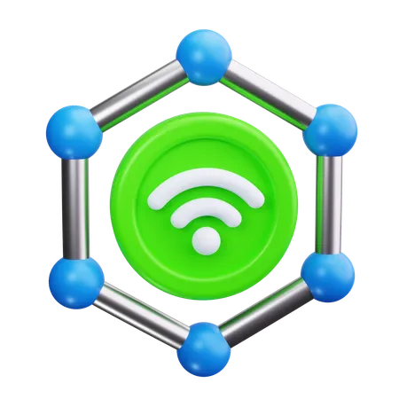 Network Nodes  3D Icon