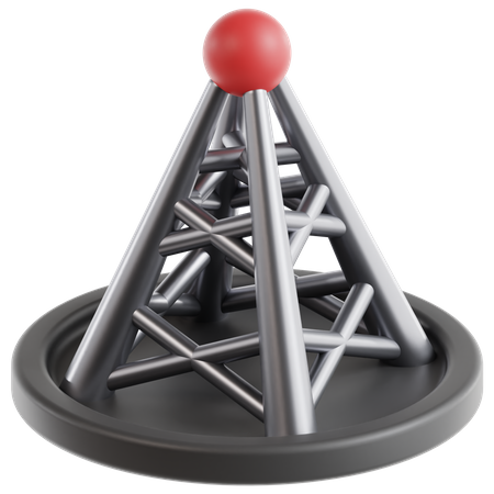 Network Pole  3D Icon