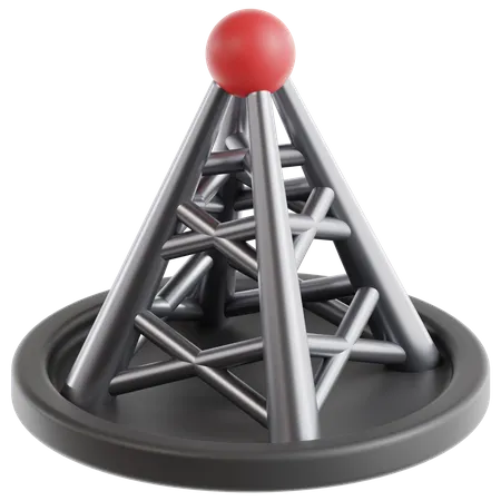 Network Pole  3D Icon